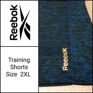Reebok Blue/Black Training Shorts Size 2XL in GUC